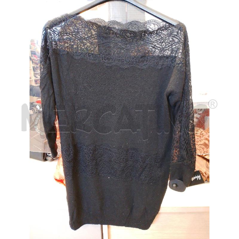 MAGLIA DONNA TWINSET NERA PIZZO | Mercatino dell'Usato San giovanni teatino 1