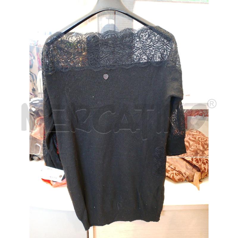 MAGLIA DONNA TWINSET NERA PIZZO | Mercatino dell'Usato San giovanni teatino 2