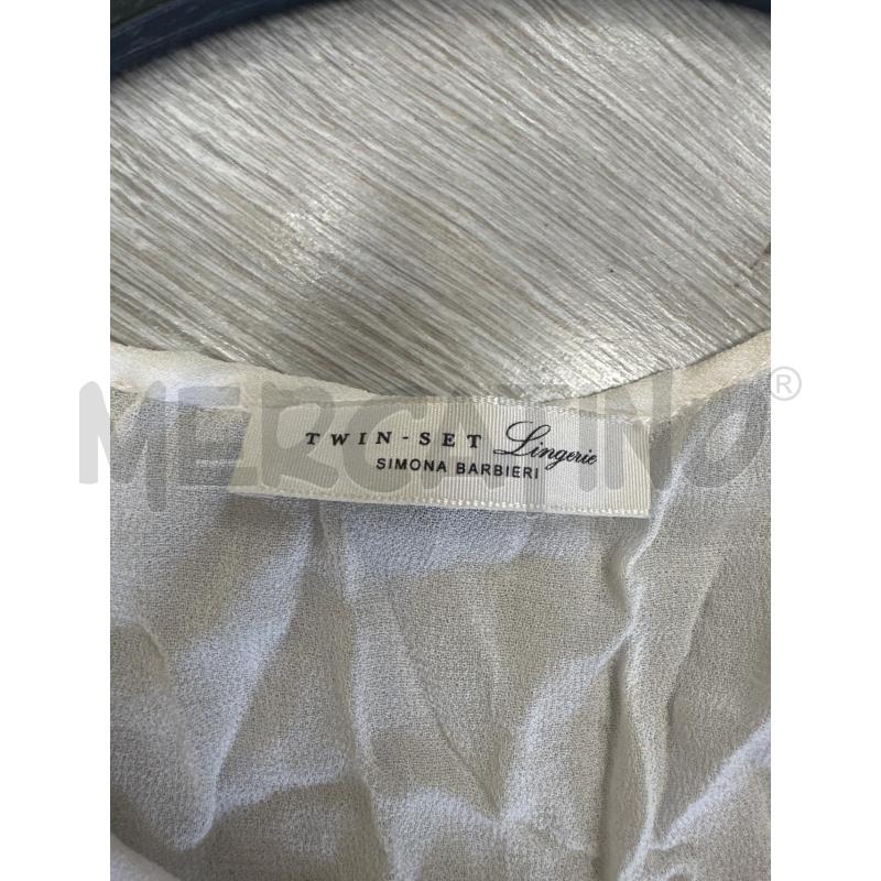 MAGLIA DONNA TWIN SET LINGERIE BIANCA PALLETTES  | Mercatino dell'Usato San giovanni teatino 2