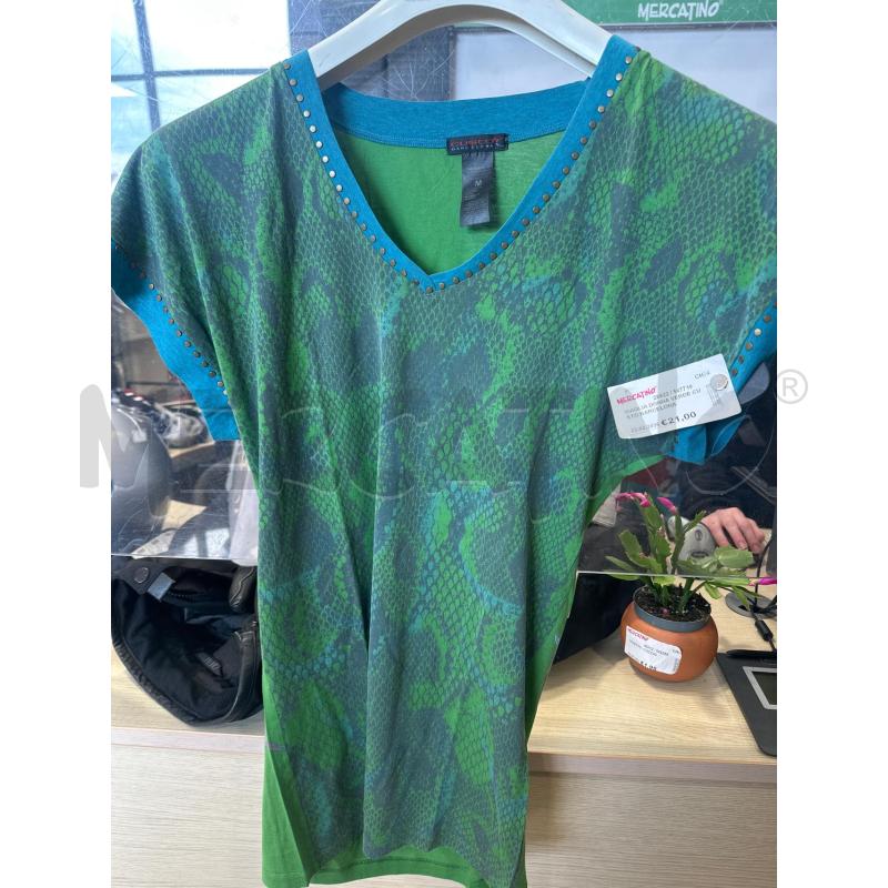 MAGLIA DONNA VERDE CUSTO BARCELONA | Mercatino dell'Usato San giovanni teatino 1