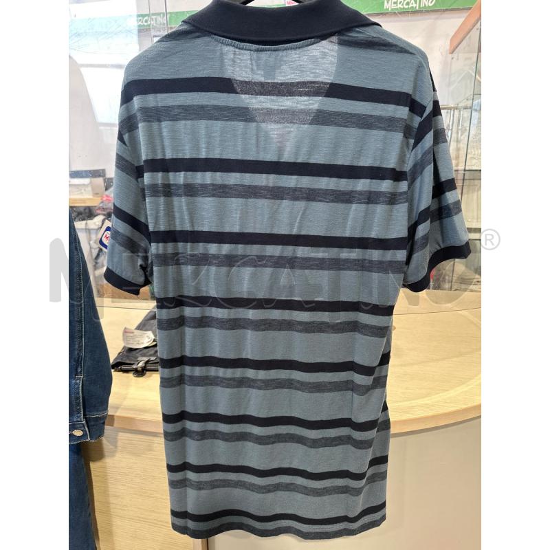 MAGLIA UOMO ARMANI BLU RIGHE POLO | Mercatino dell'Usato San giovanni teatino 3