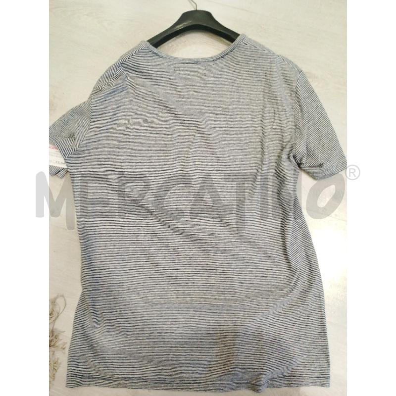 MAGLIA UOMO CALVIN KLEIN BIANCA BLU RIGHE  | Mercatino dell'Usato San giovanni teatino 3