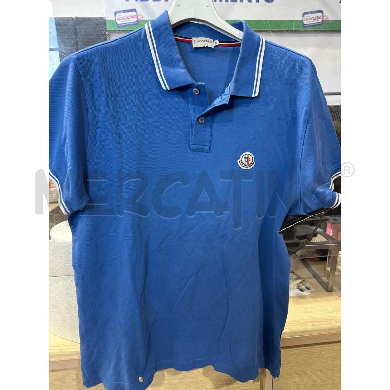 MAGLIA UOMO MONCLER CELESTE RIGHE  | Mercatino dell'Usato San giovanni teatino 1
