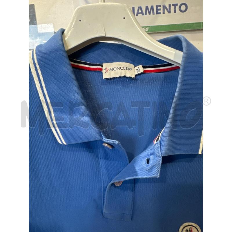 MAGLIA UOMO MONCLER CELESTE RIGHE  | Mercatino dell'Usato San giovanni teatino 2