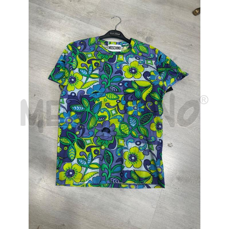 MAGLIA UOMO MOSCHINO VIOLA VERDE GIALLA MEZZA MANICA | Mercatino dell'Usato San giovanni teatino 1