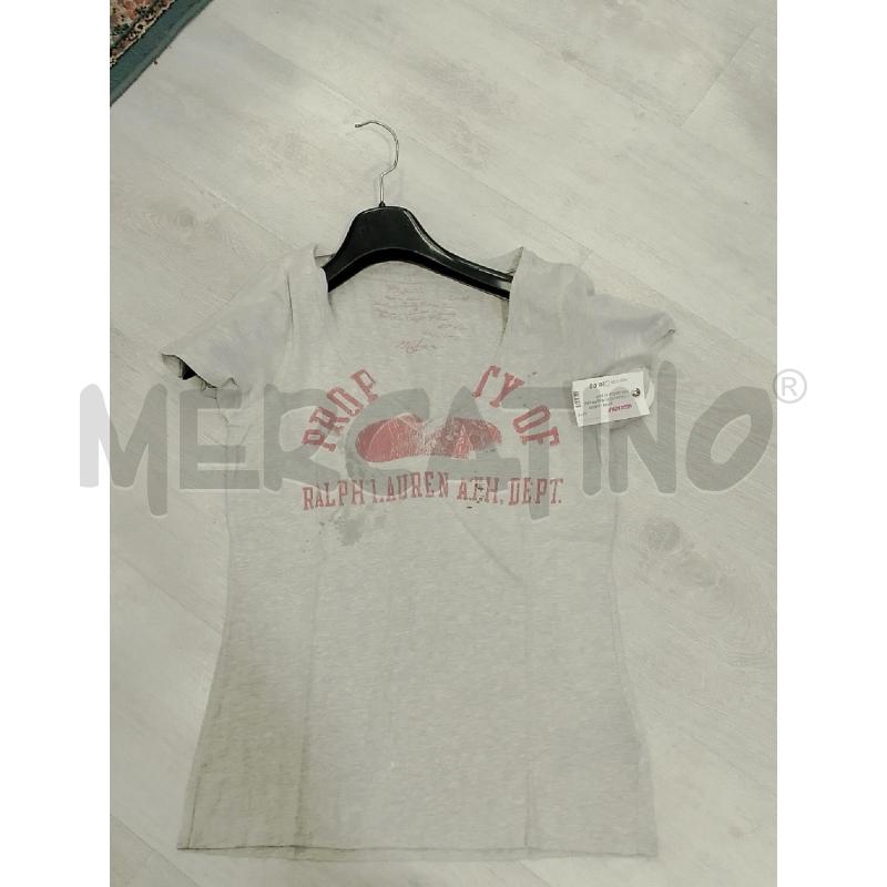 MAGLIA UOMO RALPH LAUREN GRIGIA STAMPA MEZZA MANICA  | Mercatino dell'Usato San giovanni teatino 1