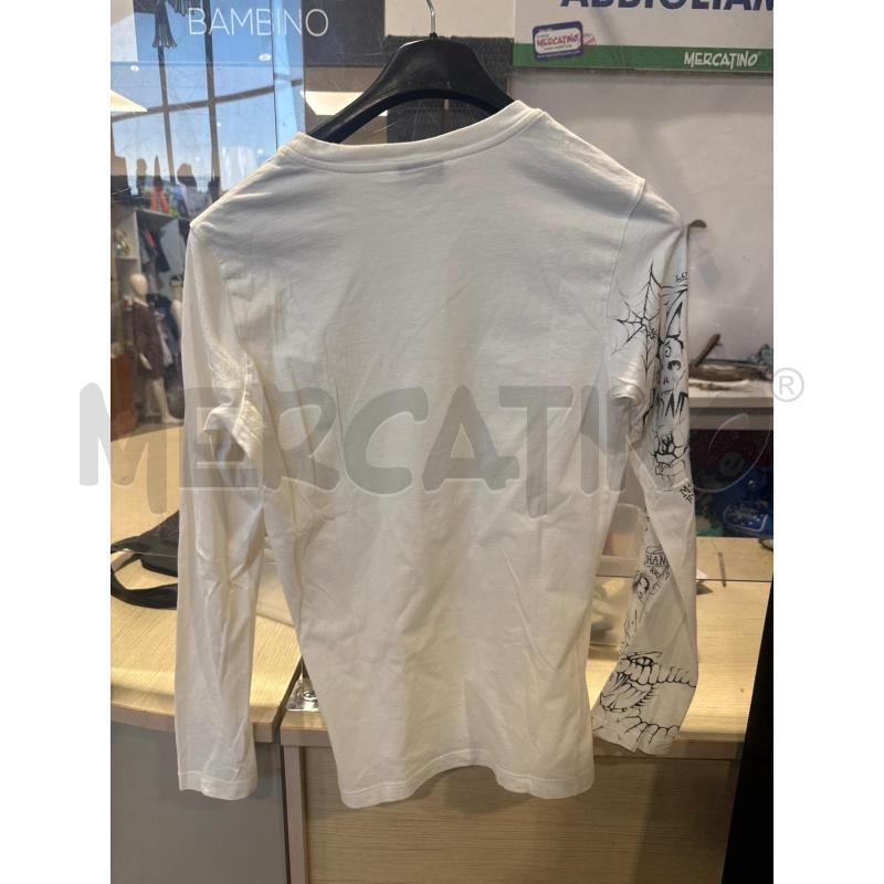 MAGLIA UOMO RICHMOND BIANCA DISEGNO NERO | Mercatino dell'Usato San giovanni teatino 2