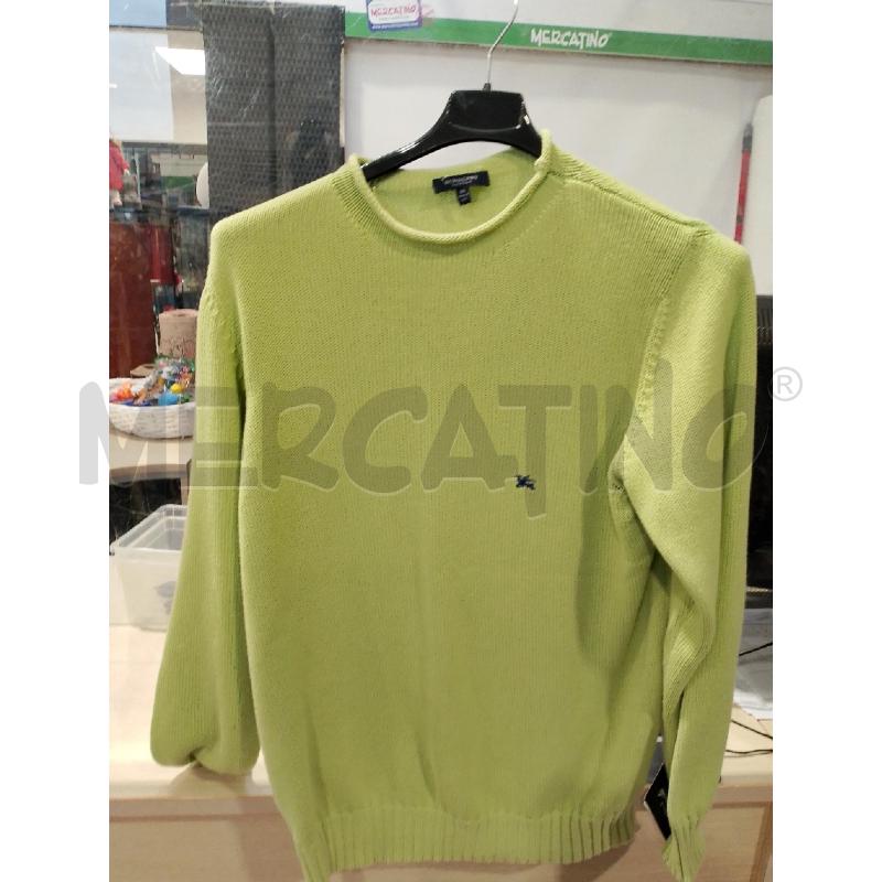 MAGLIONE UOMO BURBERRY VERDINO  | Mercatino dell'Usato San giovanni teatino 1