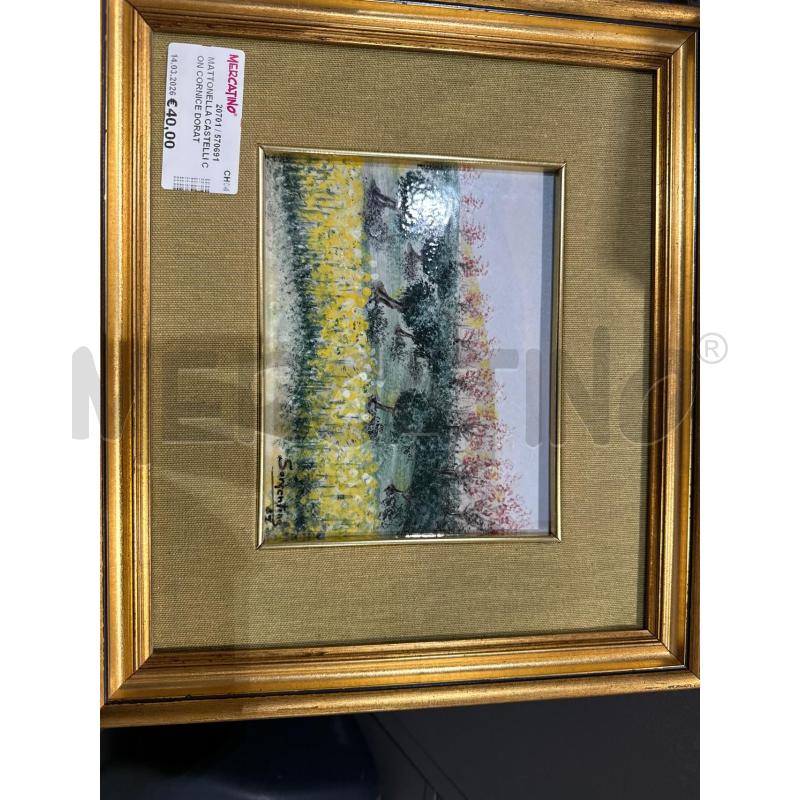 MATTONELLA CASTELLI CON CORNICE DORATA | Mercatino dell'Usato San giovanni teatino 1