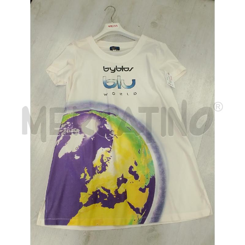 MAXI MAGLIA DONNA BYBLOS BIANCA FANTASIA | Mercatino dell'Usato San giovanni teatino 1