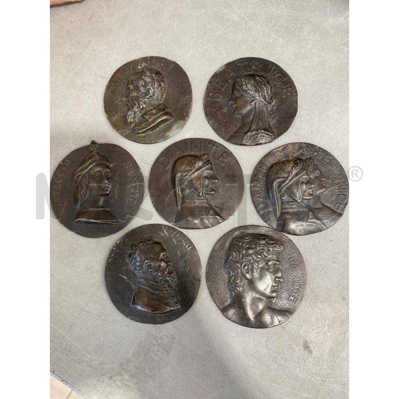 MEDAGLIA 7PZ MICHELANGELO DANTE BEATRICE DAVIDE RAFFAELLO | Mercatino dell'Usato San giovanni teatino 1