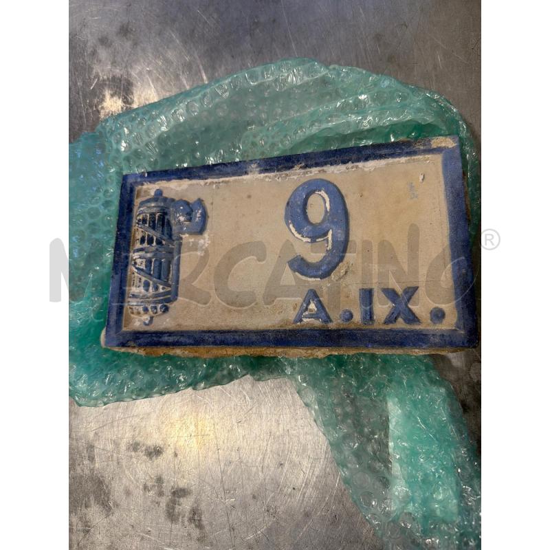 NUMERO CIVICO 1931 N.9 DA COLLEZIONE | Mercatino dell'Usato San giovanni teatino 1