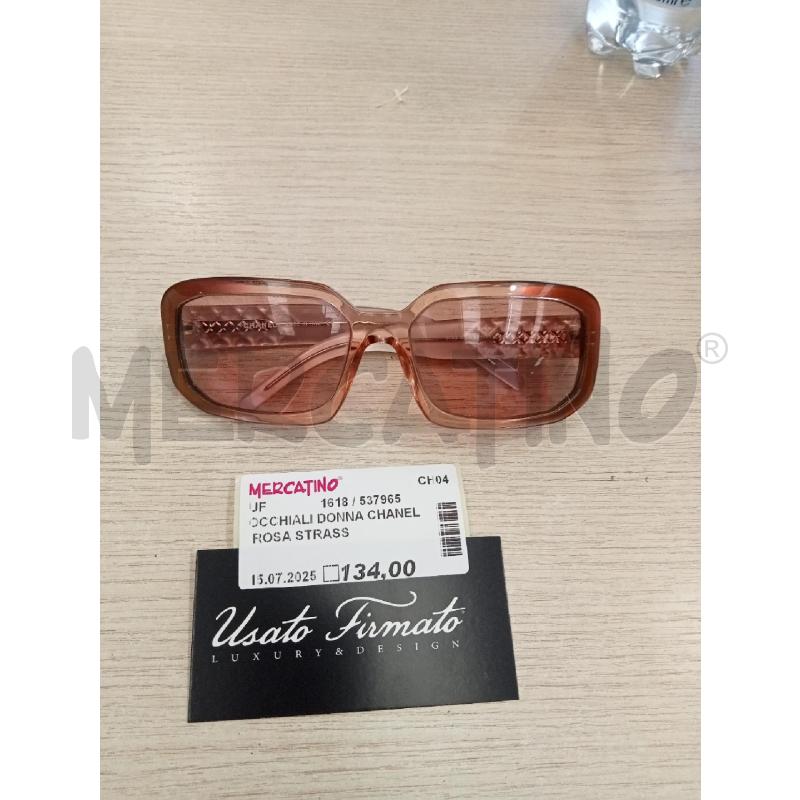 OCCHIALI DONNA CHANEL ROSA STRASS | Mercatino dell'Usato San giovanni teatino 1