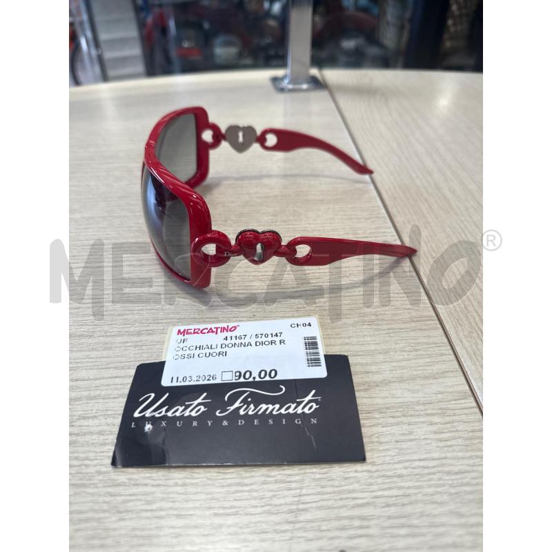 OCCHIALI DONNA DIOR ROSSI CUORI | Mercatino dell'Usato San giovanni teatino 2