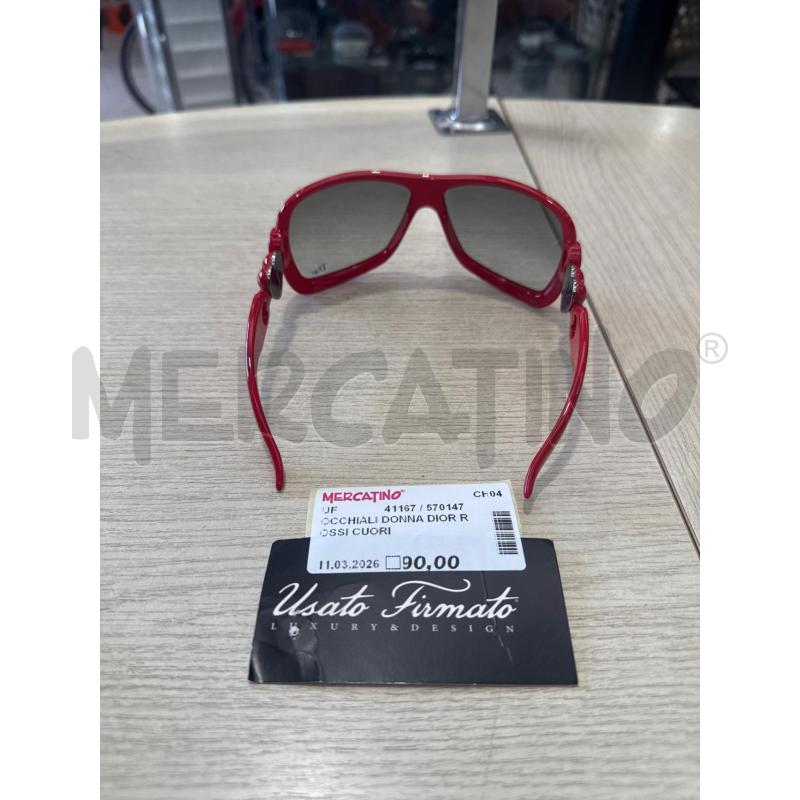 OCCHIALI DONNA DIOR ROSSI CUORI | Mercatino dell'Usato San giovanni teatino 3
