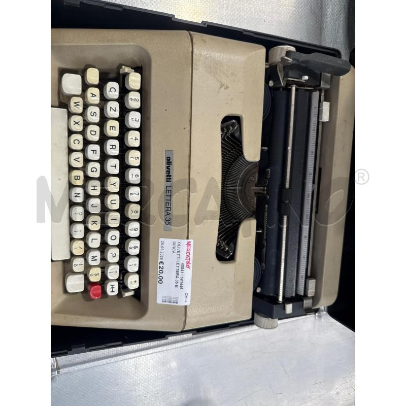OLIVETTI LETTERA 35 BIANCA | Mercatino dell'Usato San giovanni teatino 2
