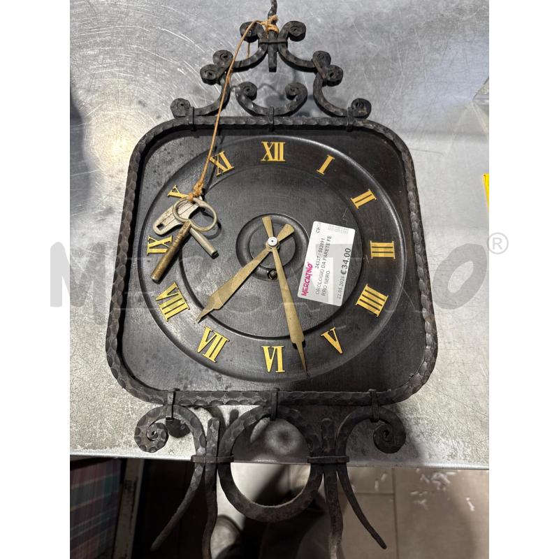 OROLOGIO DA PARETE FERRO NERO | Mercatino dell'Usato San giovanni teatino 1