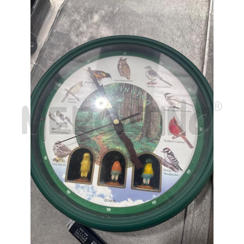 OROLOGIO DA PARETE UCCELLI | Mercatino dell'Usato San giovanni teatino 1