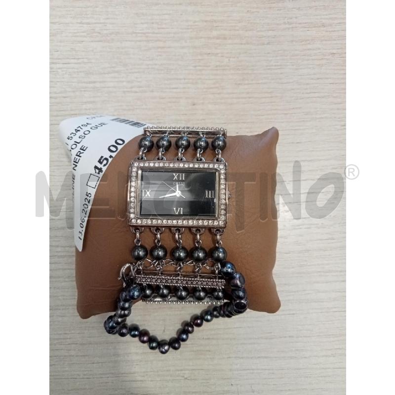 OROLOGIO DA POLSO GUESS PERLINE NERE  | Mercatino dell'Usato San giovanni teatino 1