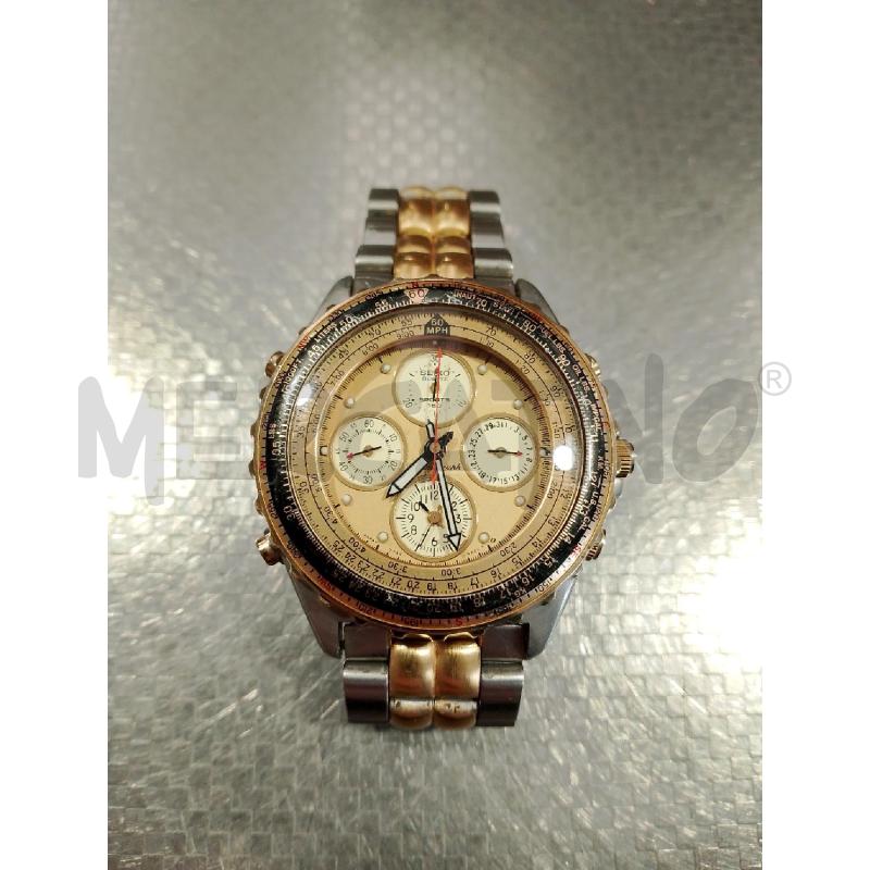 OROLOGIO DA POLSO SEIKO CRONOGRAFO DORATO ARGENTATO | Mercatino dell'Usato San giovanni teatino 1