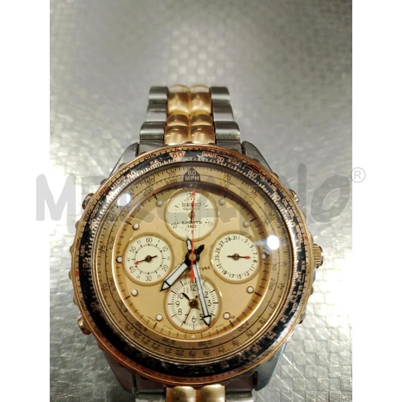 OROLOGIO DA POLSO SEIKO CRONOGRAFO DORATO ARGENTATO | Mercatino dell'Usato San giovanni teatino 2