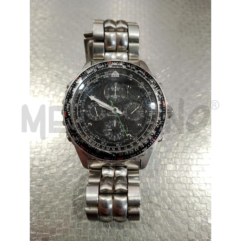 OROLOGIO DA POLSO SEIKO CRONOGRAFO QUADRANTE NERO | Mercatino dell'Usato San giovanni teatino 1