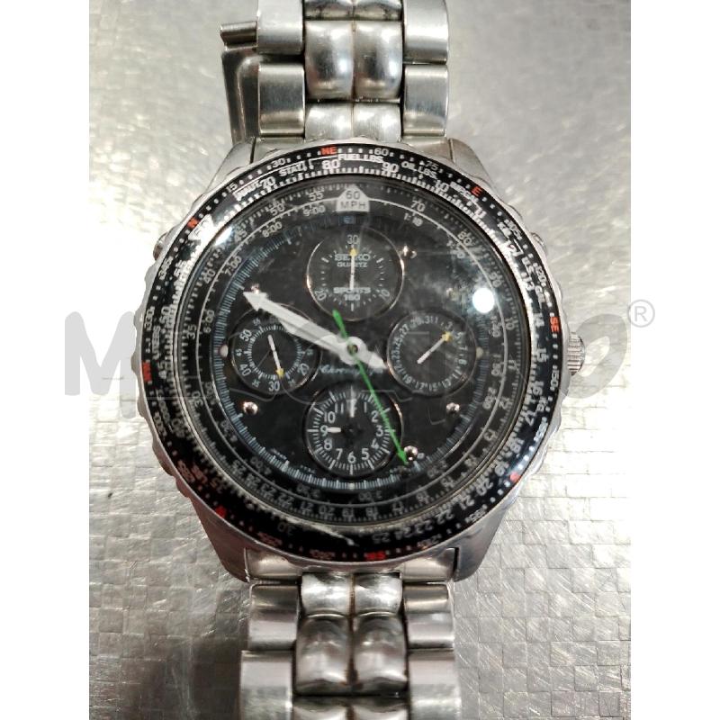 OROLOGIO DA POLSO SEIKO CRONOGRAFO QUADRANTE NERO | Mercatino dell'Usato San giovanni teatino 2