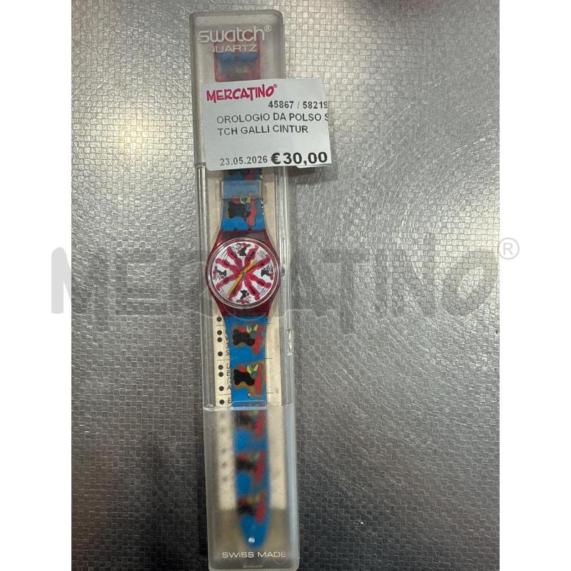 OROLOGIO DA POLSO SWATCH GALLI CINTURINO AZZURRO | Mercatino dell'Usato San giovanni teatino 2