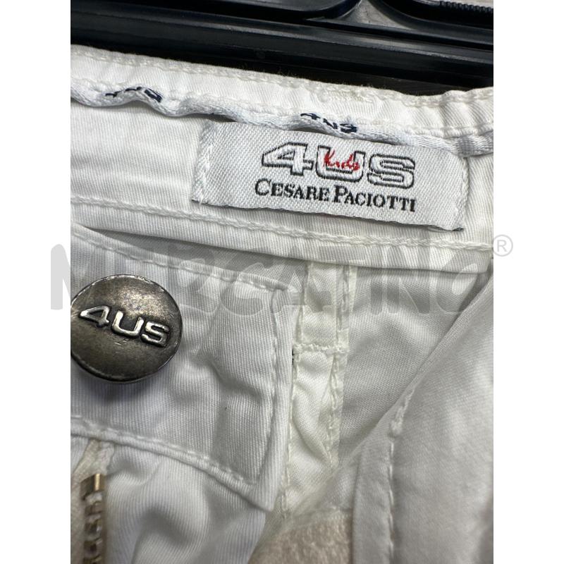 PANTALONCINO BAMBINO 4US BIANCO TG 9A | Mercatino dell'Usato San giovanni teatino 2