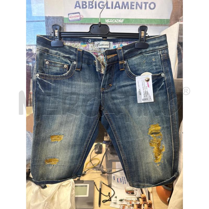 PANTALONCINO DONNA FRACOMINA JEANS GLITTER DORATI | Mercatino dell'Usato San giovanni teatino 1