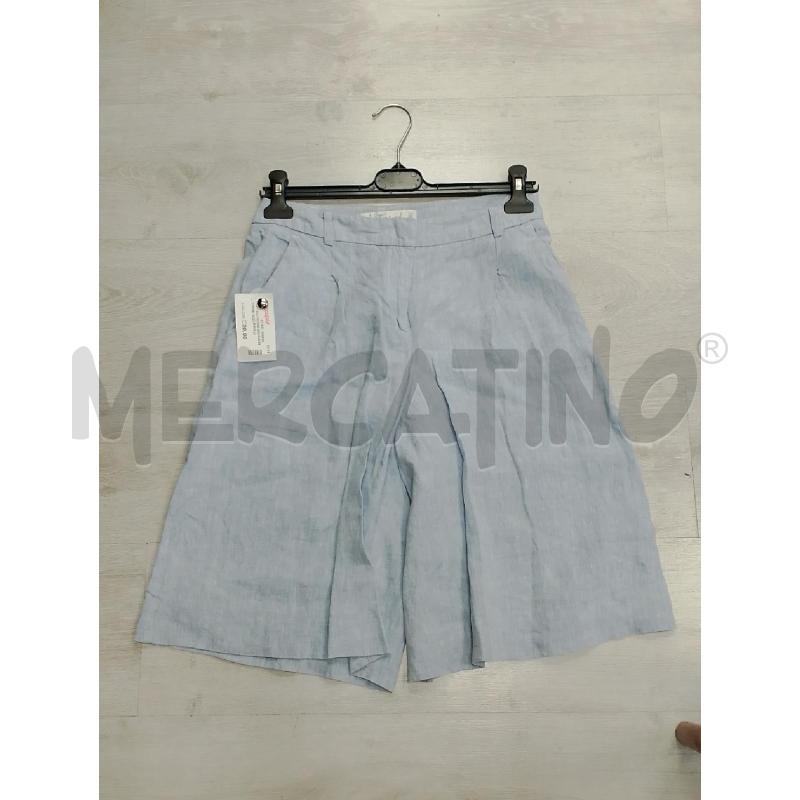 PANTALONCINO DONNA INTREND AZZURRO LINO TG 40 | Mercatino dell'Usato San giovanni teatino 1