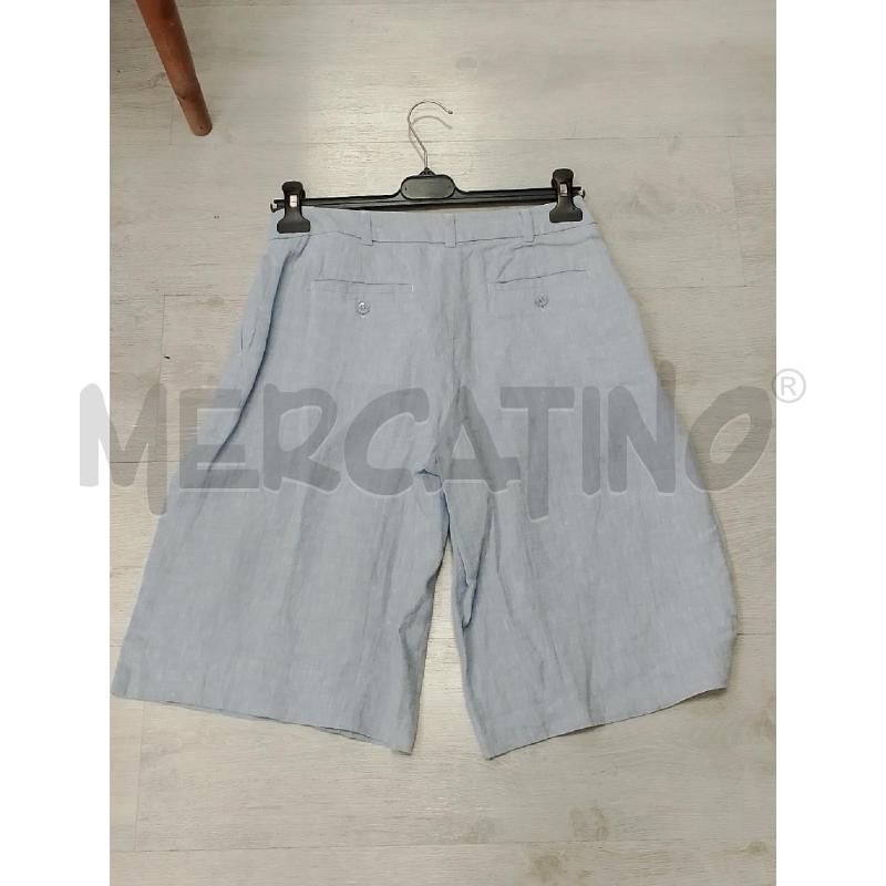 PANTALONCINO DONNA INTREND AZZURRO LINO TG 40 | Mercatino dell'Usato San giovanni teatino 2