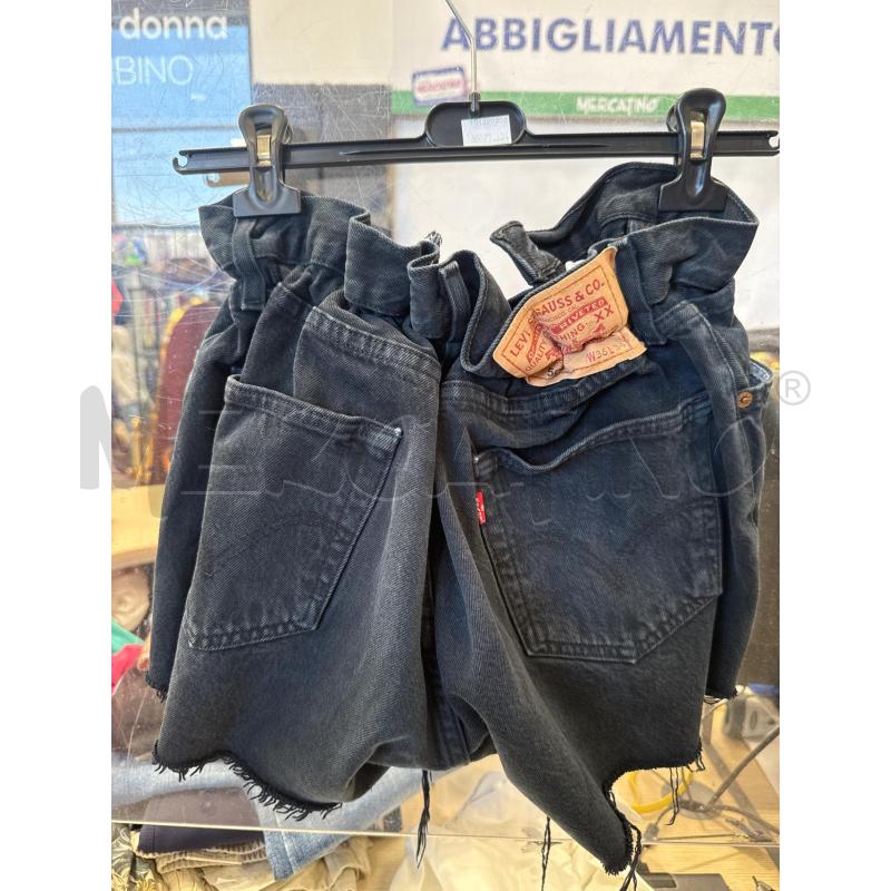 PANTALONCINO DONNA LEVIS NERO VITA ARRICCIATA | Mercatino dell'Usato San giovanni teatino 2