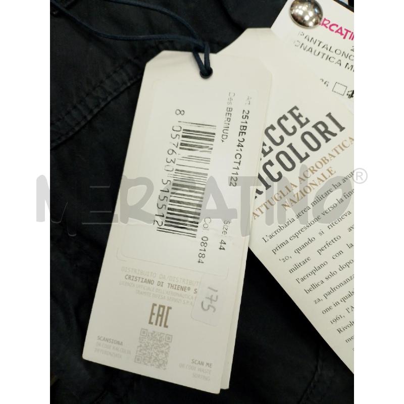 PANTALONCINO UOMO AERONAUTICA MILITARE BLU | Mercatino dell'Usato San giovanni teatino 3