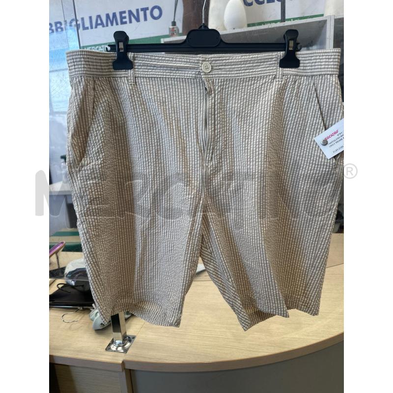 PANTALONCINO UOMO LIVERGY RIGHE PANNA MARRONCINE | Mercatino dell'Usato San giovanni teatino 1