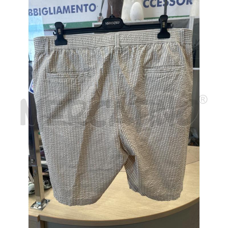 PANTALONCINO UOMO LIVERGY RIGHE PANNA MARRONCINE | Mercatino dell'Usato San giovanni teatino 2