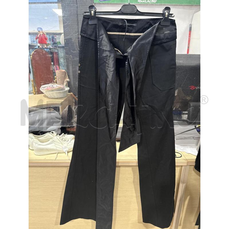PANTALONE DONNA ATOS LOMBARDINI NERO CINTURA VITA  | Mercatino dell'Usato San giovanni teatino 1