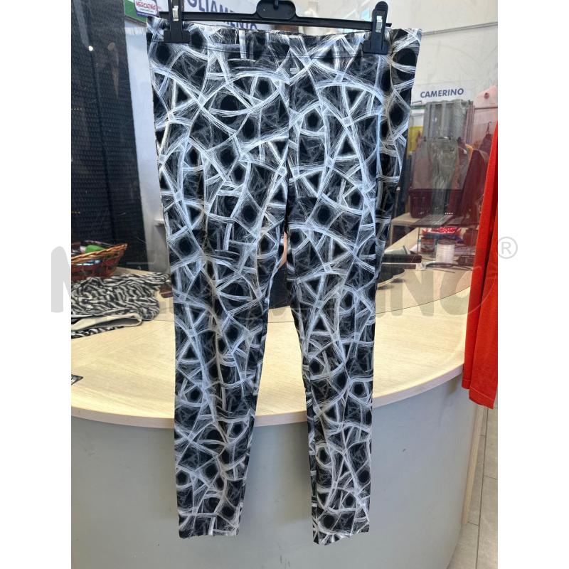 PANTALONE DONNA CARLAGI FANTASIA BIANCA NERA  | Mercatino dell'Usato San giovanni teatino 1