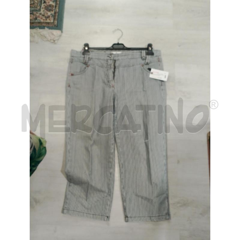 PANTALONE DONNA CARLA FERRONI RIGHE BLU BIANCHE  | Mercatino dell'Usato San giovanni teatino 1