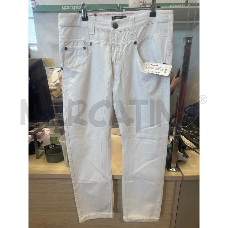 PANTALONE DONNA DANILE ALESSANDRINI BIANCO  | Mercatino dell'Usato San giovanni teatino 1