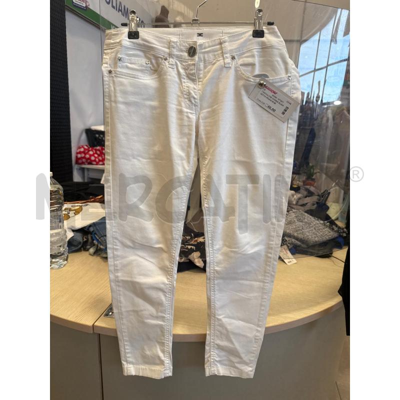 PANTALONE DONNA ELISABETTA FRANCHI BIANCHI TG 43 | Mercatino dell'Usato San giovanni teatino 1