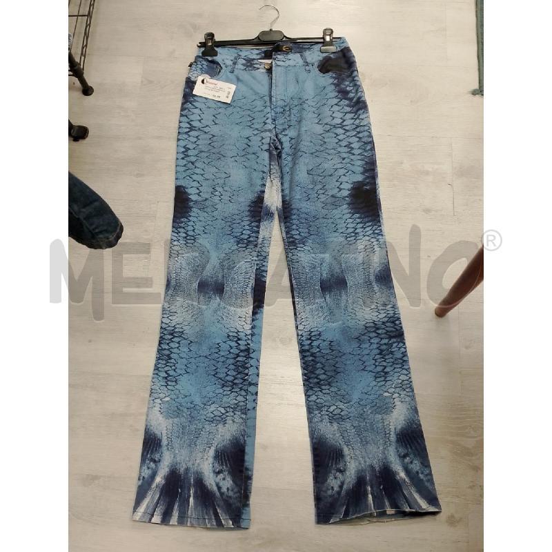 PANTALONE DONNA JUST CAVALLI BLU FANTASIA TG 44 | Mercatino dell'Usato San giovanni teatino 1