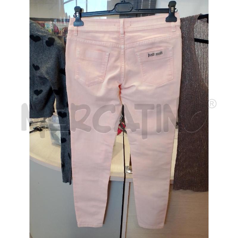PANTALONE DONNA JUST CAVALLI ROSA ANIMALIER TG 40 | Mercatino dell'Usato San giovanni teatino 3