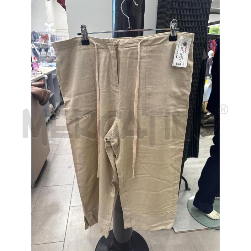 PANTALONE DONNA TOP WOMAN BEIGE LINO | Mercatino dell'Usato San giovanni teatino 1