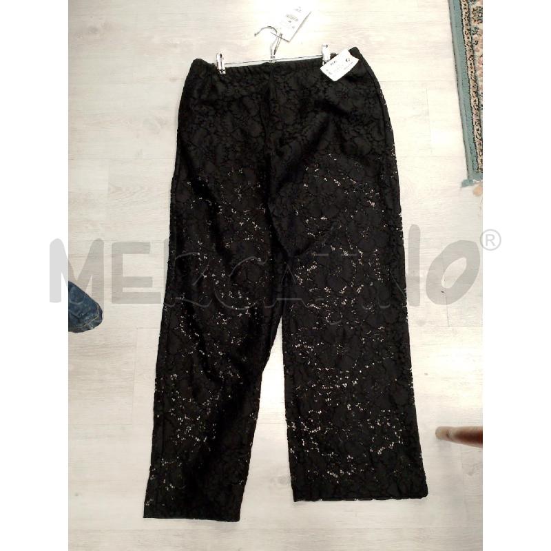 PANTALONE DONNA ZARA NERO PIZZO TRASPARENTE  | Mercatino dell'Usato San giovanni teatino 1