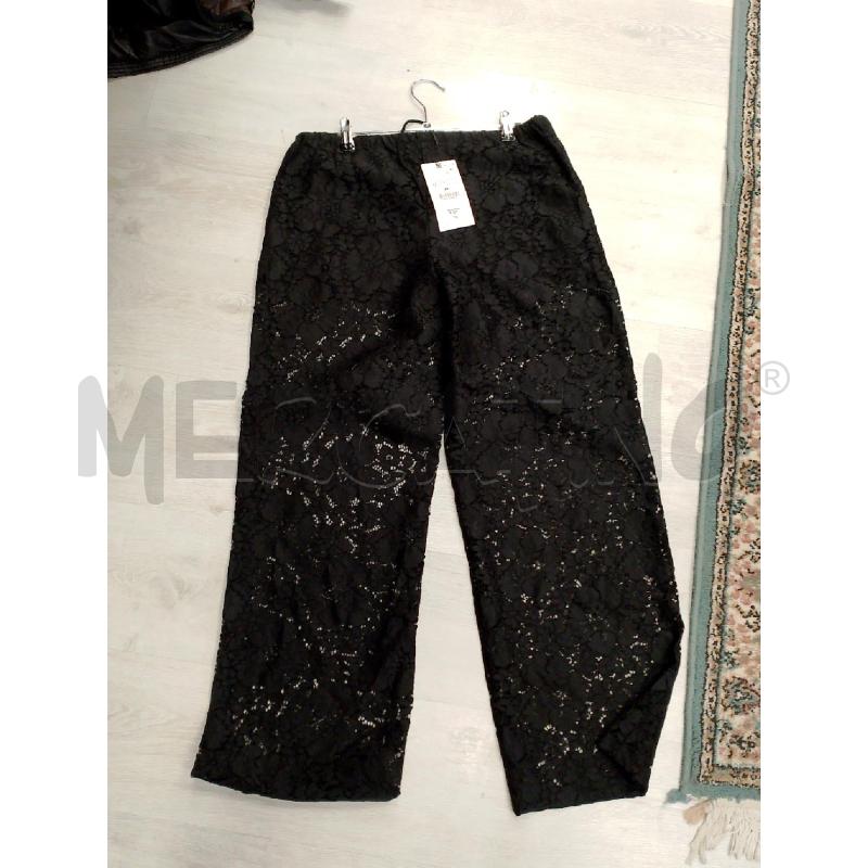 PANTALONE DONNA ZARA NERO PIZZO TRASPARENTE  | Mercatino dell'Usato San giovanni teatino 2