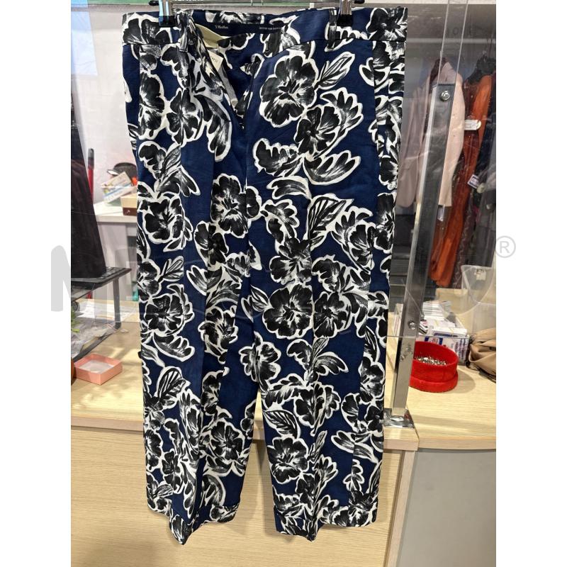 PANTALONE DONNA 'S MAX MARA BLU FANTASOA | Mercatino dell'Usato San giovanni teatino 1
