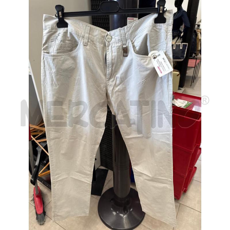 PANTALONE ENERGIE BIANCO RIGHE GRIGIE | Mercatino dell'Usato San giovanni teatino 1