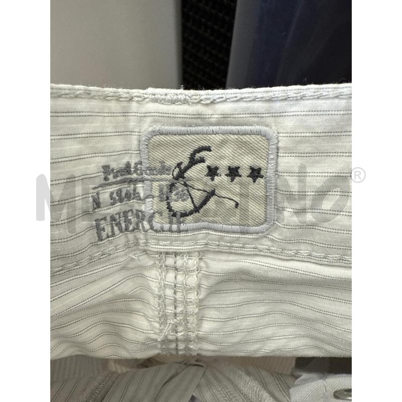 PANTALONE ENERGIE BIANCO RIGHE GRIGIE | Mercatino dell'Usato San giovanni teatino 2