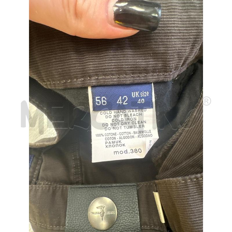 PANTALONE UOMO TRUSSARDI JEANS MARRONE COSTINE  | Mercatino dell'Usato San giovanni teatino 3